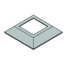 TAMPA PATERE 30X30 NYLON 560 BRANCO